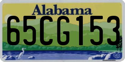 AL license plate 65CG153