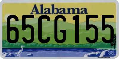 AL license plate 65CG155