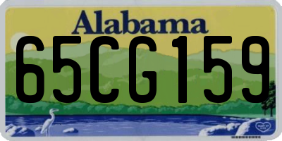 AL license plate 65CG159