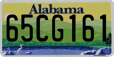 AL license plate 65CG161