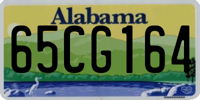 AL license plate 65CG164