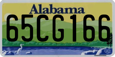 AL license plate 65CG166
