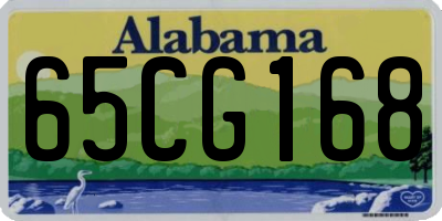 AL license plate 65CG168