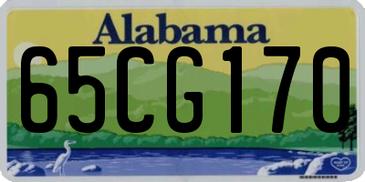 AL license plate 65CG170