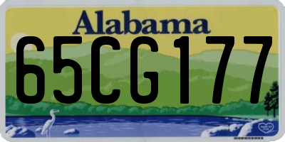 AL license plate 65CG177