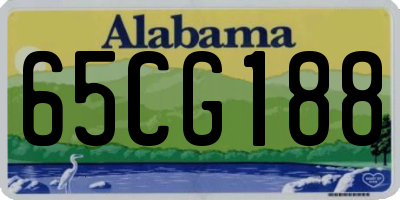 AL license plate 65CG188