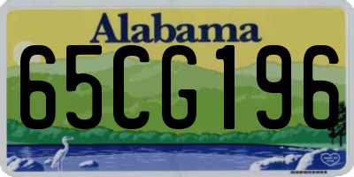 AL license plate 65CG196