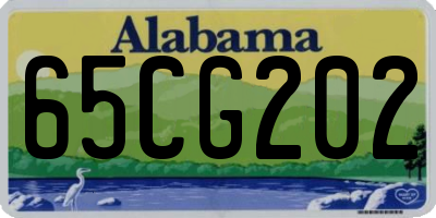 AL license plate 65CG202