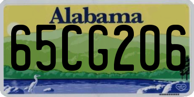AL license plate 65CG206
