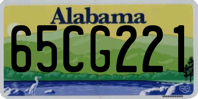 AL license plate 65CG221
