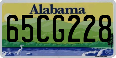 AL license plate 65CG228