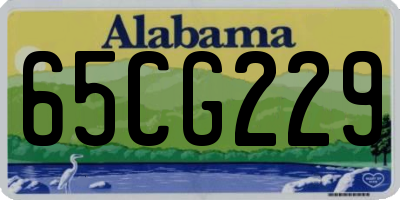 AL license plate 65CG229