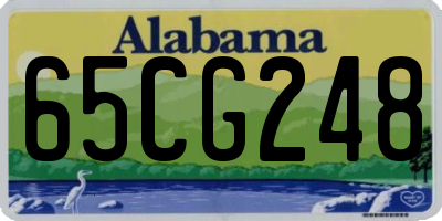 AL license plate 65CG248