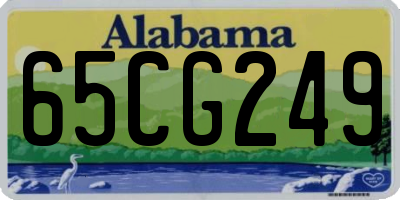 AL license plate 65CG249