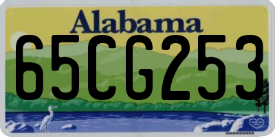 AL license plate 65CG253