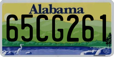 AL license plate 65CG261