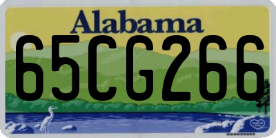 AL license plate 65CG266