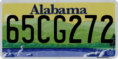 AL license plate 65CG272