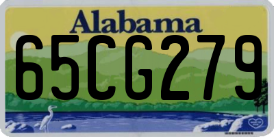 AL license plate 65CG279