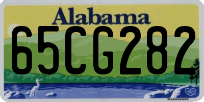 AL license plate 65CG282