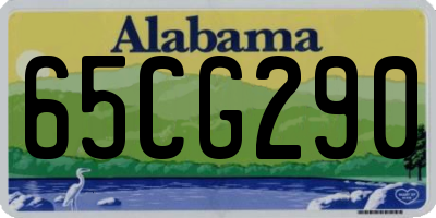 AL license plate 65CG290