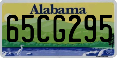 AL license plate 65CG295