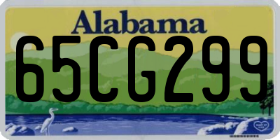 AL license plate 65CG299