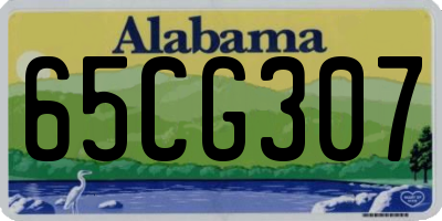 AL license plate 65CG307