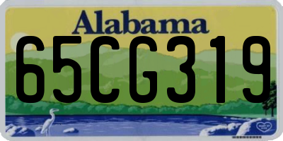 AL license plate 65CG319