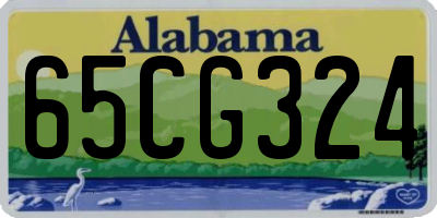 AL license plate 65CG324