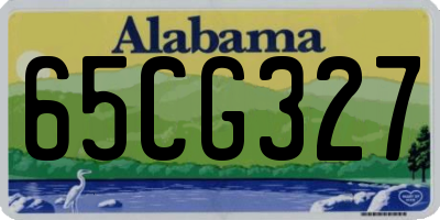 AL license plate 65CG327