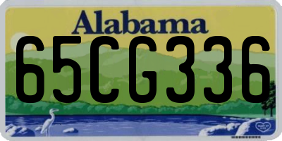 AL license plate 65CG336