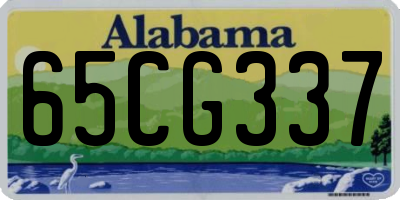 AL license plate 65CG337