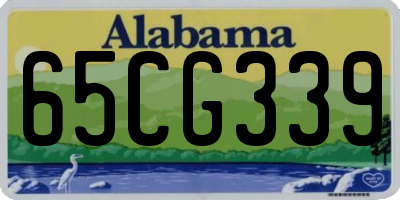 AL license plate 65CG339
