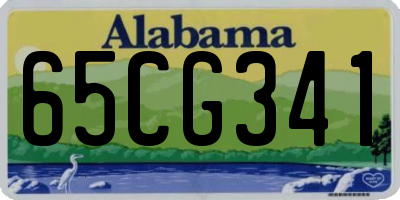 AL license plate 65CG341