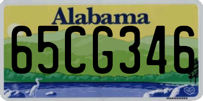 AL license plate 65CG346