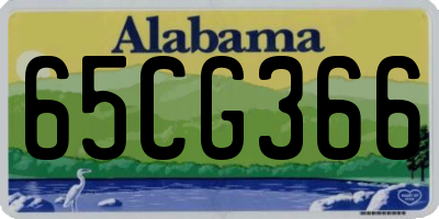 AL license plate 65CG366