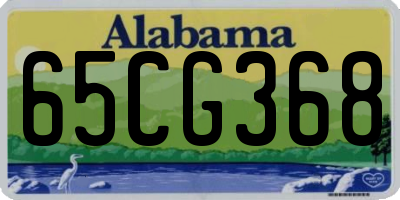 AL license plate 65CG368