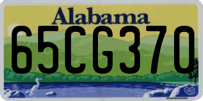 AL license plate 65CG370