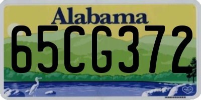 AL license plate 65CG372
