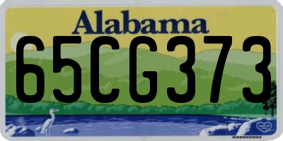 AL license plate 65CG373