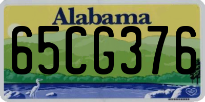 AL license plate 65CG376