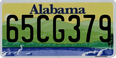 AL license plate 65CG379
