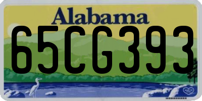 AL license plate 65CG393