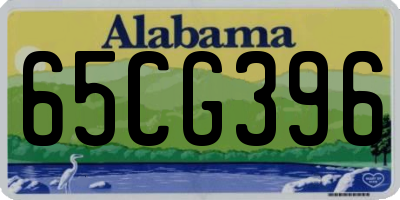 AL license plate 65CG396
