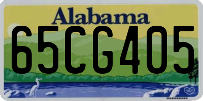 AL license plate 65CG405