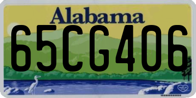 AL license plate 65CG406