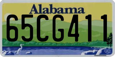 AL license plate 65CG411
