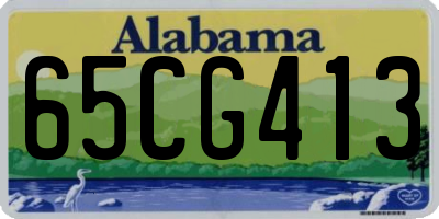 AL license plate 65CG413