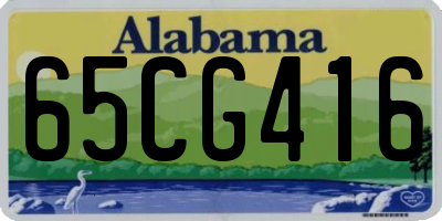 AL license plate 65CG416